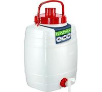 KADAX Bidon d'eau, tonneau à boisson en plastique, bidon d'eau potable, réservoir d'eau avec robinet, réservoir d'eau, bidon de boisson avec joint en caoutchouc