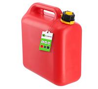 KADAX Bidon d'essence, bidon d'essence avec entonnoir, bidon de réserve pour essence, diesel et autres produits dangereux, bidon en plastique, bidon de rechange, bidon de pulvérisation (12 l rouge)
