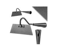KADAX Binette de jardin sans manche - En forme de trapèze - Sarcloir en acier - Pour désherber et hacher les mauvaises herbes - Noir - 16 cm