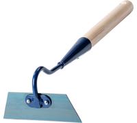 KADAX Bineuse de jardin en métal "Simo", Bineuse avec manche en bois, Bineuse pour ameublir, Courte 14cm