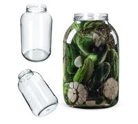 KADAX Bocaux en Verre de 4 L, Bocaux avec Couvercle Hermétique de 100mm pour la Conservation et la Fermentation, Bocaux pour Cornichons (Sans Couvercles, Lot de 1)