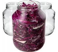 KADAX Bocaux sans couvercle "Albi", Bocal à conserves, Bocaux à conserves, 100 mm, 2.5L, 8 pièces
