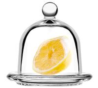 KADAX Boîte à Citrons avec Couvercle et Assiette en Verre pour une Conservation Fraîche des Fruits et Légumes, Idéale pour Tomates, Échalotes et Oignons