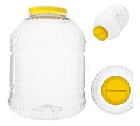 KADAX Boîte de conservation en plastique avec couvercle, récipient de conservation avec poignée, récipient en plastique pour aliments, boîte de rangement de cuisine, rond 15 l