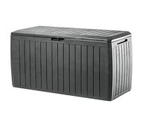 KADAX Boîte de rangement en plastique de 290 l avec poignées et fermeture - 116,6 x 47 x 59,5 cm