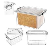 KADAX Boîte de transport 30 l pour cadres de 412 x 412 mm (+/- 2 mm), boîte de rangement 48 x 33 x 28,5 cm avec couvercle pour un rangement et un transport sûrs du miel