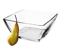 KADAX Bol à fruits en verre robuste, 18,8 x 13,1 x 8,9 cm, saladier classique, passe au lave-vaisselle, bol à goûter transparent pour fruits (transparent/1 pièce)