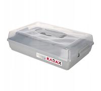 KADAX Bol à gâteaux "Ovada", Boîte à gâteaux avec couvercle, 43cm, Gris