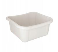 KADAX Bol carré en plastique 12L, blanc, grand pour le linge, avec poignées