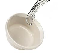 KADAX Bol de lavage en plastique mat, bol en plastique, bol de lavage rond, bol de lavage durable, bol d'eau domestique pour salle de bain, baignoire tout usage (crème, 4 l)
