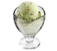 KADAX Bols à dessert en verre, pour crème glacée, desserts et fruits (1 pièce fleurie)