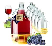 KADAX bonbonne en verre 5L - Ballons de fermentation pour vin, bière & cidre