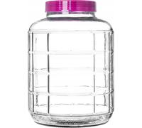 KADAX Bouteille de fermentation "Fenis", Bouteille de verre avec couvercle en plastique, Bouteille de vin, Bouteille de fermentation en verre, Bouteilles, 5L