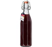 KADAX Bouteille en Verre de 750ml avec Bouchon Hermétique pour la Conservation des Boissons, Parfaite pour le Kombucha et la Limonade