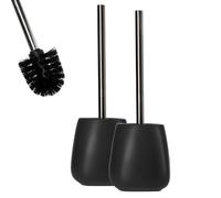 KADAX Brosse WC Avec Poignée Plus Longue et Récipient - Céramique, 12 x 36 cm, Série Pastello (2 Pièces) - Pour Une Toilette Propre