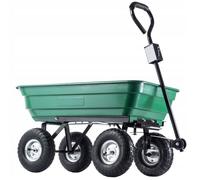 KADAX Brouette Chariot de Transport de Jardin Benne 300kg Remorque de Brouette Forte