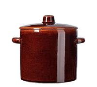 KADAX Casserole en céramique avec poignées latérales et couvercle, passe au lave-vaisselle, pot en céramique, fait à la main, marmite pour concombres (1,5 l)