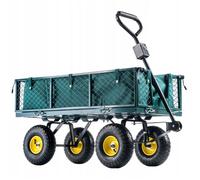 KADAX Chariot de Jardin Brouette Transport Remorque de Plage 300kg avec Bâche Grand
