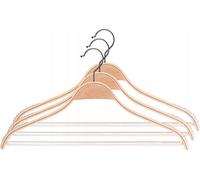 KADAX Cintre en bois avec épaules entaillées, barrette pour pantalon