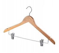 KADAX Cintre en bois avec pinces à vêtements pour armoire