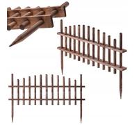 KADAX Clôture de Jardin en Bois Palissade Bordure de Jardin 85x35cm Bois de Pin