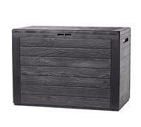 KADAX Coffre de jardin, Boîte de rangement en plastique pour coussins, jouets et accessoires de siège, pour jardin et terrasse