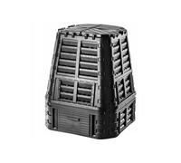 KADAX Composteur de Jardin 740L, Une Solution Ecologique et Pratique pour Transformer Vos Déchets Organiques en Engrais Nature, Bac à Compost (Noir)