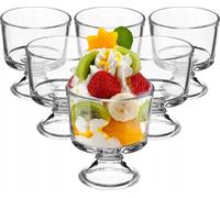 KADAX Coupe à glace en verre "Pisa", coupes à glace, verres à glace, coupes pour desserts, verres à glace, 280 ml, 6 pièces