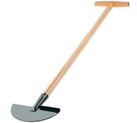 KADAX Coupe-bordure en acier avec manche en bois solide pour jardin, mauvaises herbes, coupe-bordures (poignée T)