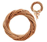 KADAX Couronne Décorative en Osier Naturel - Idéale pour Porte, Table, Fenêtres - Marron 20 cm
