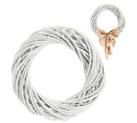 KADAX Couronne décorative, idéale comme couronne de porte, couronne en osier naturel, couronne en rotin, couronne de table, couronne naturelle, anneau en osier, couronne en osier, pour décorer les