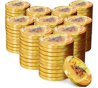 KADAX Couvercle à vis fi82 mm x 100 pcs, Couvercle twist-off Ensemble en métal, Couvercle de rechange pour bocaux, Couvercle avec 6 crans d'encliquetage pour bocaux droits et bocaux de conserve