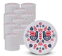 KADAX Couvercle à Vis Fi82 mm x 100 st - Twist-off Métal 6 Crans Bocaux Droits Conserve