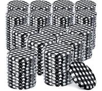 KADAX Couvercle à vis fi82 mm x 200 pcs, Couvercle twist-off Ensemble en métal, Couvercle de rechange pour bocaux, Couvercle avec 6 crans d'encliquetage pour bocaux droits et bocaux de conserve