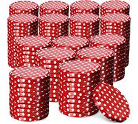 KADAX Couvercle à vis fi82 mm x 200 pcs, Couvercle twist-off Ensemble en métal, Couvercle de rechange pour bocaux, Couvercle avec 6 crans d'encliquetage pour bocaux droits et bocaux de conserve