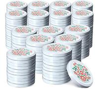 KADAX Couvercle à vis fi82 mm x 200 pcs, Couvercle twist-off Ensemble en métal, Couvercle de rechange pour bocaux, Couvercle avec 6 crans d'encliquetage pour bocaux droits et bocaux de conserve