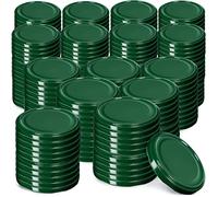 KADAX Couvercle à vis fi82 mm x 200 pcs, Couvercle twist-off Ensemble en métal, Couvercle de rechange pour bocaux, Couvercle avec 6 crans d'encliquetage pour bocaux droits et bocaux de conserve