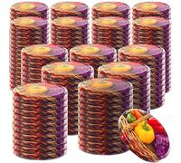 KADAX Couvercle à Vis Fi82 mm x 200 pcs, Twist-off en Métal avec 6 Crans d'Encliquetage pour Bocaux Droits et de Conserve