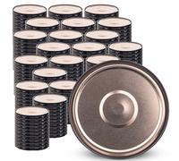 KADAX Couvercle à vis fi82 mm x 200st, Couvercle twist-off Ensemble en métal, Couvercle de rechange pour bocaux, Couvercle avec 6 crans d'encliquetage pour bocaux droits et bocaux de conserve