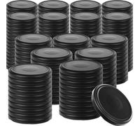 KADAX Couvercle à visser fi82 mm, Set de couvercles de rechange en métal, couvercle de bocal 200 pièces