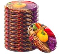 KADAX couvercle fi82 mm x 10 pcs, Ensemble twist-off en métal, Remplacement pour bocal, Crans d'encliquetage pour bocaux droits et conserves