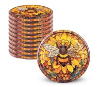 KADAX Couvercles à Vis fi 82 mm Lot de 10 - Métal Twist-Off avec joint hermétique, couvercles de rechange réutilisables pour bocaux et pots en verre
