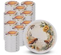 KADAX Couvercles à Vis fi 82 mm Lot de 100 - Métal Twist-Off avec joint hermétique, couvercles de rechange réutilisables pour bocaux et pots en verre