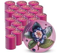 KADAX Couvercles à Vis fi 82 mm Lot de 200 - Métal Twist-Off avec joint hermétique, couvercles de rechange réutilisables pour bocaux et pots en verre