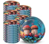 KADAX Couvercles à Vis fi 82 mm Lot de 50 - Métal Twist-Off avec joint hermétique, couvercles de rechange réutilisables pour bocaux et pots en verre