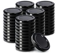 KADAX Couvercles à vis fi53 mm, lot de couvercles Twist-Off en métal, adaptés pour bocaux de 115 ml, couvercles de rechange avec 4 ergots de verrouillage, couvercles pour bouteilles et bocaux (50