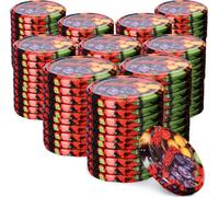 KADAX Couvercles "Valsta", à visser pour bocaux, couvercle en métal fi66 mm, 100 pièces, motif mélange de fruits