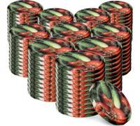 KADAX Couvercles "Valsta", à visser pour bocaux, couvercle en métal fi66 mm, 100 pièces, motifs de légumes