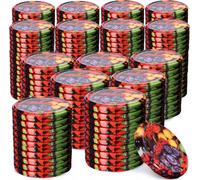 KADAX Couvercles "Valsta", à visser pour bocaux, couvercle en métal fi66 mm, 200 pièces, motif mélange de fruits