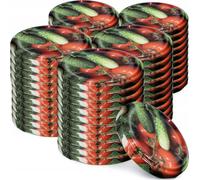 KADAX Couvercles "Valsta", à visser pour bocaux, couvercle en métal fi66 mm, 50 pièces, motifs de légumes